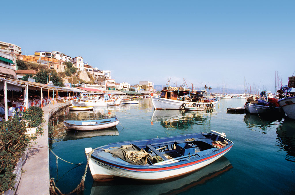 Boats in Piraeus Harbor, Piraeus, Greece